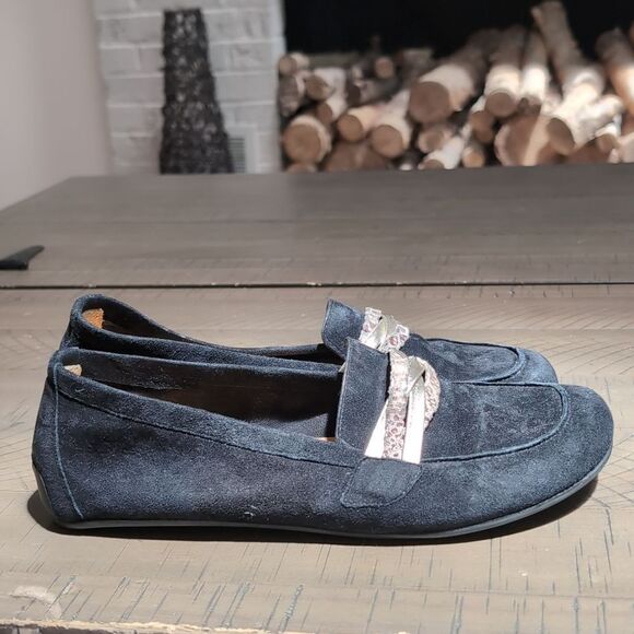 ZAQQ Qerp Velors Black Suede Barefoot Loafers Sz 38 - Picture 7 of 16